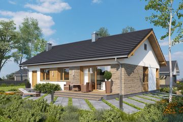  Projekt domu Janek (1675) (KRD2826) - projekt domu parterowego - Zdjęcie 4