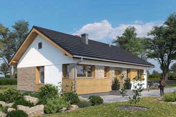  Projekt domu Janek (1675) (KRD2826) - projekt domu parterowego - Zdjęcie 5