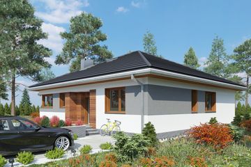 Projekt domu Kwadra Ton (1676) (KRD2827) - projekt domu parterowego - Zdjęcie 2