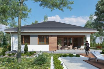  Projekt domu Kwadra Ton (1676) (KRD2827) - projekt domu parterowego - Zdjęcie 4