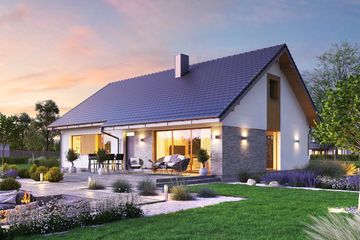  Projekt domu Domena 128 C (WRW1341) - projekt domu parterowego - Zdjęcie 3