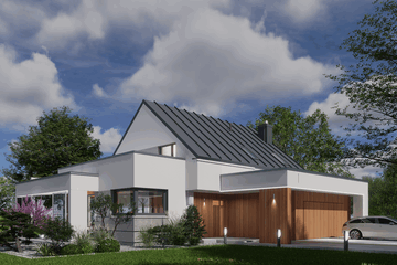  Projekt domu Domidea 98 (WAC1102) - projekt domu parterowego z poddaszem - Zdjęcie 5