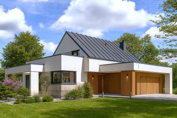  Projekt domu Domidea 98 (WAC1102) - projekt domu parterowego z poddaszem - Zdjęcie 2