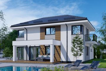  Projekt domu APS 288 + 2G (LUA1496) - projekt domu z pełnym piętrem - Zdjęcie 2