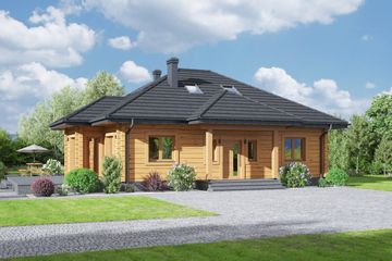  Projekt domu Zamość 1dw (KRP2341) - projekt domu parterowego - Zdjęcie 1