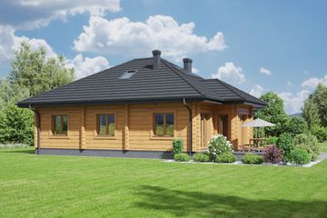  Projekt domu Zamość 1dw (KRP2341) - projekt domu parterowego - Zdjęcie 2