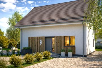  Projekt domu eko Typowy 46 (KKE1046) - projekt domu parterowego z poddaszem - Zdjęcie 3