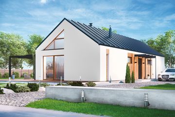  Projekt domu Natan bez garażu [B] (WRF2056) - projekt domu parterowego - Zdjęcie 2