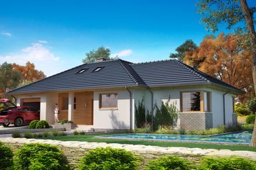  Projekt domu BW-39 wariant 7 (JGC1229) - projekt domu parterowego - Zdjęcie 1