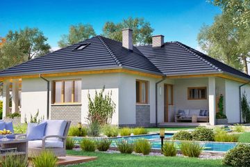  Projekt domu BW-39 wariant 7 (JGC1229) - projekt domu parterowego - Zdjęcie 3