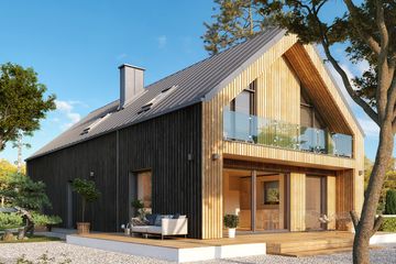  Projekt domu Pogodny 2 (BSA2265) - projekt domu parterowego z poddaszem - Zdjęcie 1