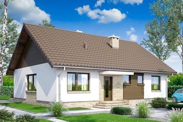  Projekt domu Mokka 11 (WOF1134) - projekt domu parterowego - Zdjęcie 1