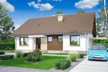  Projekt domu Mokka 11 (WOF1134) - projekt domu parterowego - Zdjęcie 3