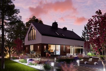  Projekt domu Domidea 65 2G (WAC1103) - projekt domu parterowego z poddaszem - Zdjęcie 5