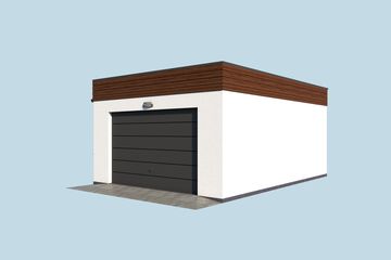  Projekt garażu G339C na zgłoszenie do 35m2 (SLN2710) - projekt garażu parterowego - Zdjęcie 4