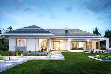  Projekt domu Willa Parterowa wariant C (WAH1981) - projekt domu parterowego - Zdjęcie 3