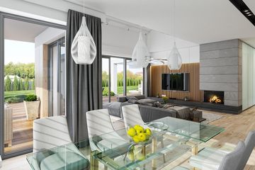  Projekt domu Willa Parterowa wariant D (WAH1980) - projekt domu parterowego - Zdjęcie 8