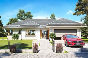  Projekt domu Willa Parterowa 2 wariant C (WAH1983) - projekt domu parterowego - Zdjęcie 3