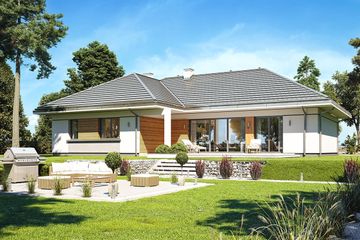  Projekt domu Willa Parterowa 2 wariant C (WAH1983) - projekt domu parterowego - Zdjęcie 4