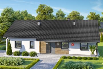  Projekt domu przy Bukowej 41 (KRK1650) - projekt domu parterowego - Zdjęcie 1