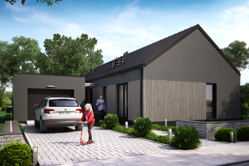  Projekt domu KA94 SZ (PKT1120) - projekt domu parterowego - Zdjęcie 1