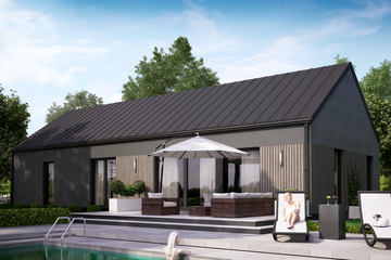  Projekt domu KA94 SZ (PKT1120) - projekt domu parterowego - Zdjęcie 2