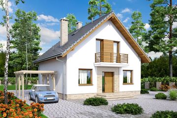  Projekt domu Lungo 4 (WOF1135) - projekt domu parterowego z poddaszem - Zdjęcie 2