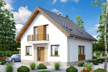  Projekt domu Lungo 4 (WOF1135) - projekt domu parterowego z poddaszem - Zdjęcie 1