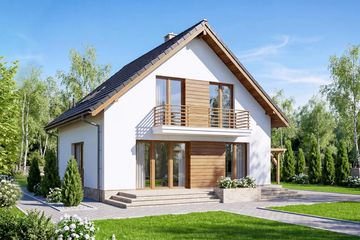  Projekt domu Lungo 4 (WOF1135) - projekt domu parterowego z poddaszem - Zdjęcie 3