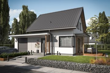  Projekt domu Orlean 7A C dom mieszkalny, całoroczny (SLN2693) - projekt domu parterowego z poddaszem - Zdjęcie 1