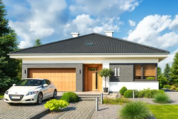  Projekt domu Domidea 3 (WAC1105) - projekt domu parterowego - Zdjęcie 1