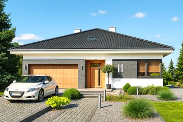  Projekt domu Domidea 3 (WAC1105) - projekt domu parterowego - Zdjęcie 1