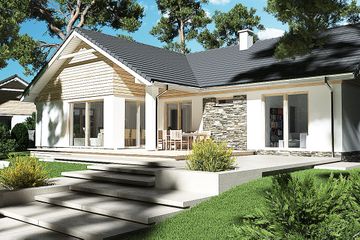  Projekt domu Evita Optima A strop monolityczny (WRR1041) - projekt domu parterowego - Zdjęcie 4