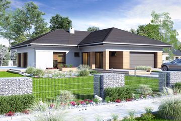  Projekt domu Dolomit III z garażem 2-st. [A] (WRF2067) - projekt domu parterowego - Zdjęcie 1