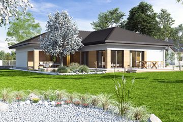  Projekt domu Dolomit III z garażem 2-st. [A] (WRF2067) - projekt domu parterowego - Zdjęcie 2