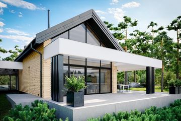  Projekt domu HomeKoncept 66 A G1 (KRX1117) - projekt domu parterowego z poddaszem - Zdjęcie 5