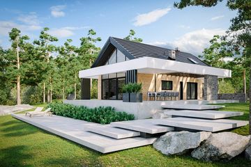  Projekt domu HomeKoncept 66 A G1 (KRX1117) - projekt domu parterowego z poddaszem - Zdjęcie 9