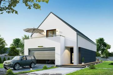  Projekt domu Slim (WRD2866) - projekt domu parterowego z poddaszem - Zdjęcie 2