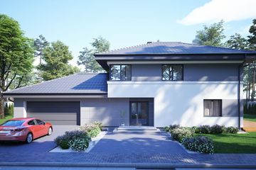  Projekt domu uA30v1 (WCB1187) - projekt domu z pełnym piętrem - Zdjęcie 1