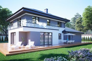  Projekt domu uA30v1 (WCB1187) - projekt domu z pełnym piętrem - Zdjęcie 2