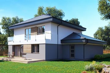  Projekt domu uA41v3 (WCB1188) - projekt domu z pełnym piętrem - Zdjęcie 2