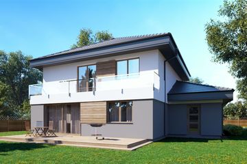  Projekt domu uA41v3 (WCB1188) - projekt domu z pełnym piętrem - Zdjęcie 3