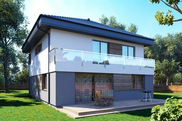  Projekt domu uA41v3 (WCB1188) - projekt domu z pełnym piętrem - Zdjęcie 4