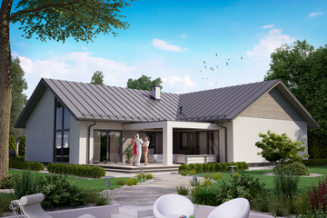  Projekt domu Ka27 war.3 (PKT1140) - projekt domu parterowego - Zdjęcie 2