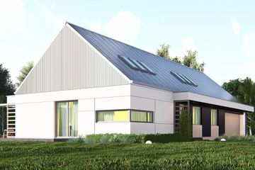  Projekt domu uA76v2 (WCB1193) - projekt domu parterowego z poddaszem - Zdjęcie 1