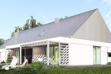  Projekt domu uA76v2 (WCB1193) - projekt domu parterowego z poddaszem - Zdjęcie 3