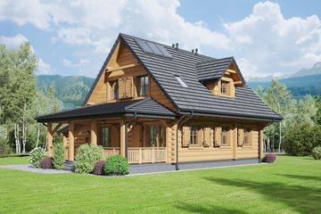  Projekt domu Dylewsko dw (KRP2368) - projekt domu parterowego z poddaszem - Zdjęcie 1