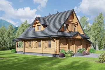  Projekt domu Dylewsko dw (KRP2368) - projekt domu parterowego z poddaszem - Zdjęcie 2