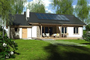  Projekt domu Nina 2 Nova C 37 PLUS (WRR1045) - projekt domu parterowego - Zdjęcie 2
