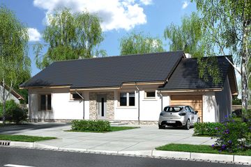  Projekt domu Nina 2 Nova C PLUS (WRR1048) - projekt domu parterowego - Zdjęcie 1